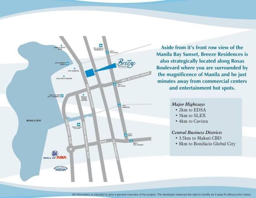Breeze Residences - 1Br Unit With Balcony -Top Floor Manila Esterno foto